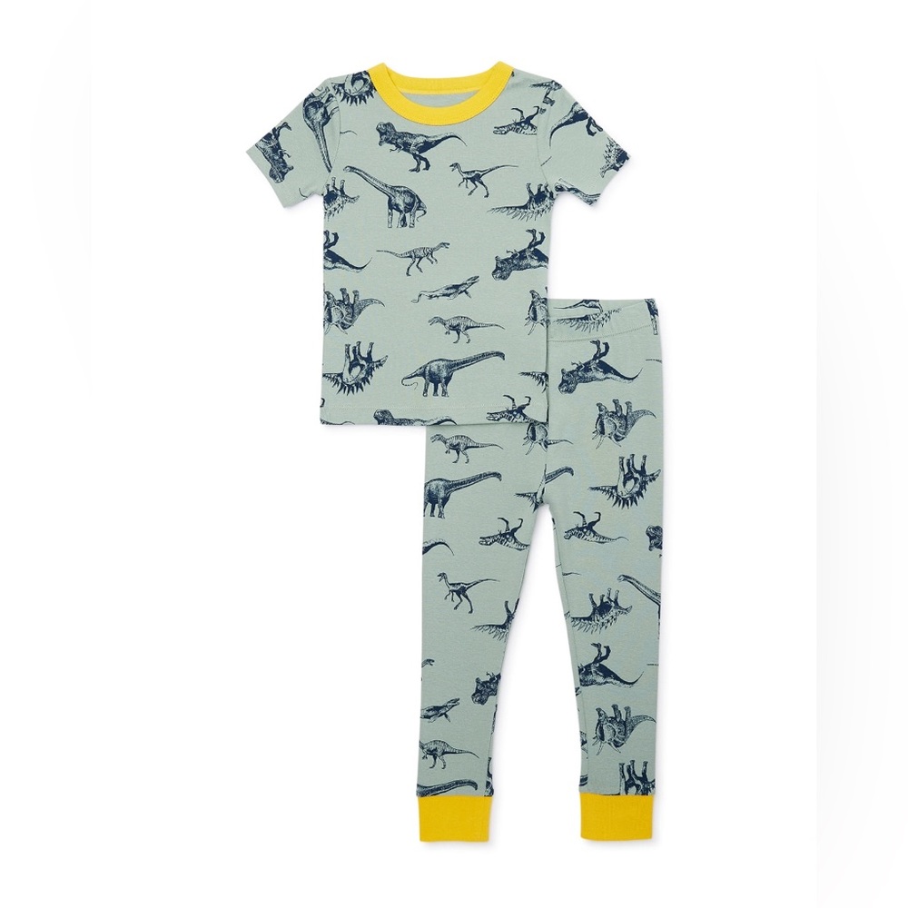 NWT Dino Infant Boys Pajamas Size 12M